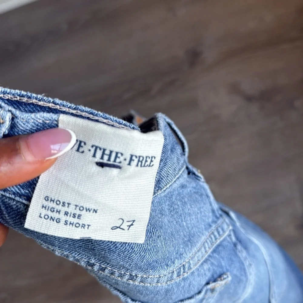 NEW Free People Ghost Town Long Short in Bodie Blue 27